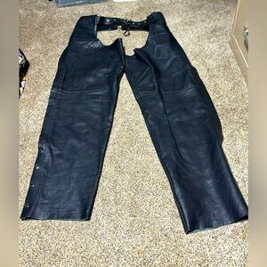 Rider Road 3X men’s 100% cowhide leather chaps leather for the lifestyle
